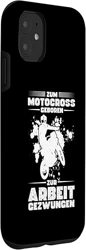 Vista 12 de iPhone 12 mini zum Motocross geboren zur Arbeit gezwungen biker Case