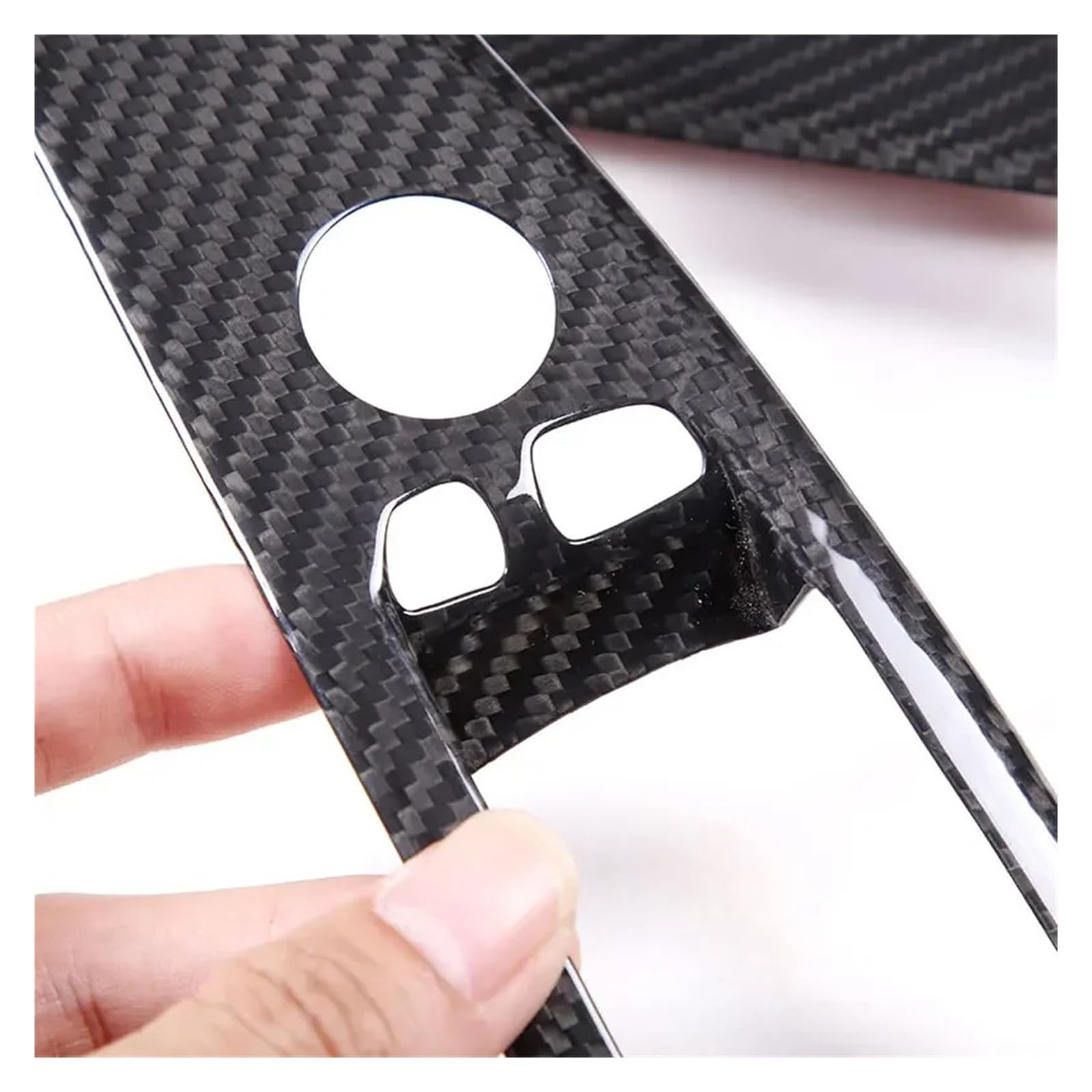 Compatible with BMW 8 Series G14 G15 2019-2022 Real Carbon Fiber Car Glass Lift Button Frame Sticker Interior — view 5