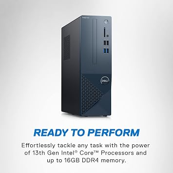 Dell Inspiron 3020S Desktop - Intel Core i5-13400 Processor, 16GB DDR4 RAM, 512GB SSD + 1TB HDD, Intel UHD 730 Graphics, Windows 11 Home, Premium Support & Dell Migrate - Mist Blue