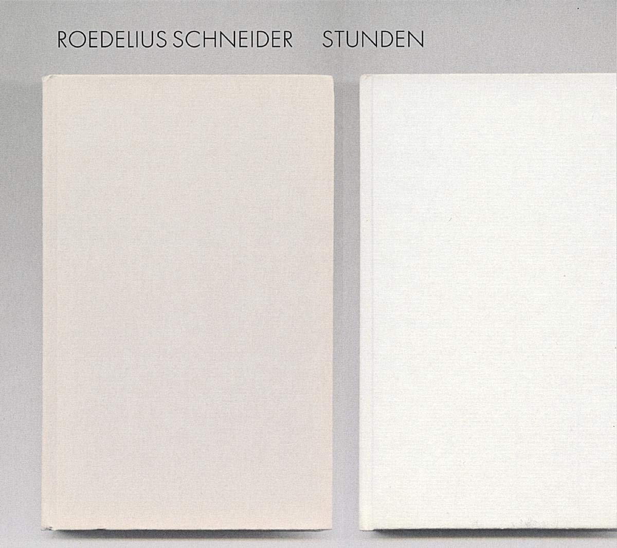 Roedelius Schneider Stunden CD BB89 NEW