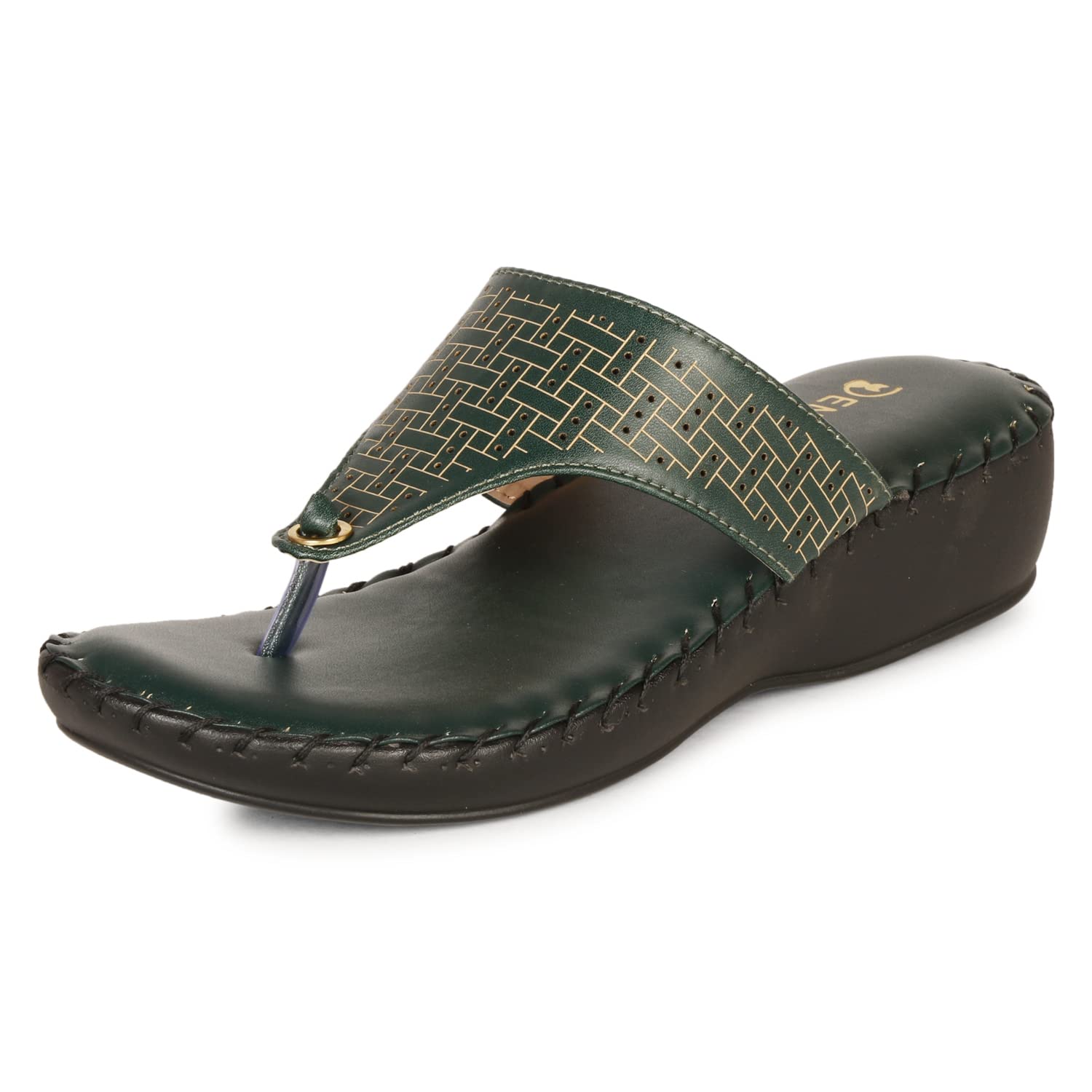 Denill Womens Flip-Flops & Slippers | Doctor Ortho Comfortable Chappal for Women & Girls | Light weight, Soft Footbed, Comfortable & Stylish | Diabetic & Orthopedic (Green, numeric_9) (B0BDFK6CBL) Amazon Price History, Amazon Price Tracker