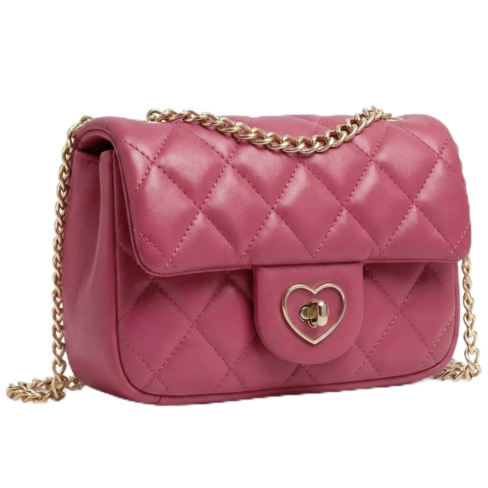 Girls Crossbody Purse, Heart-Shaped Lock, Gift for Teens