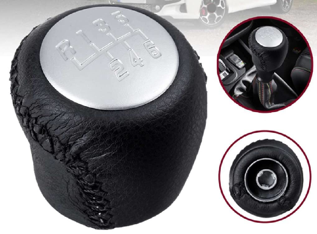 Pomello del Cambio per Auto in Pelle PU Manuale A 6 velocità per Auto per Fiat per Grande per Punto per Evo per Abarth 55346865 Car Styling