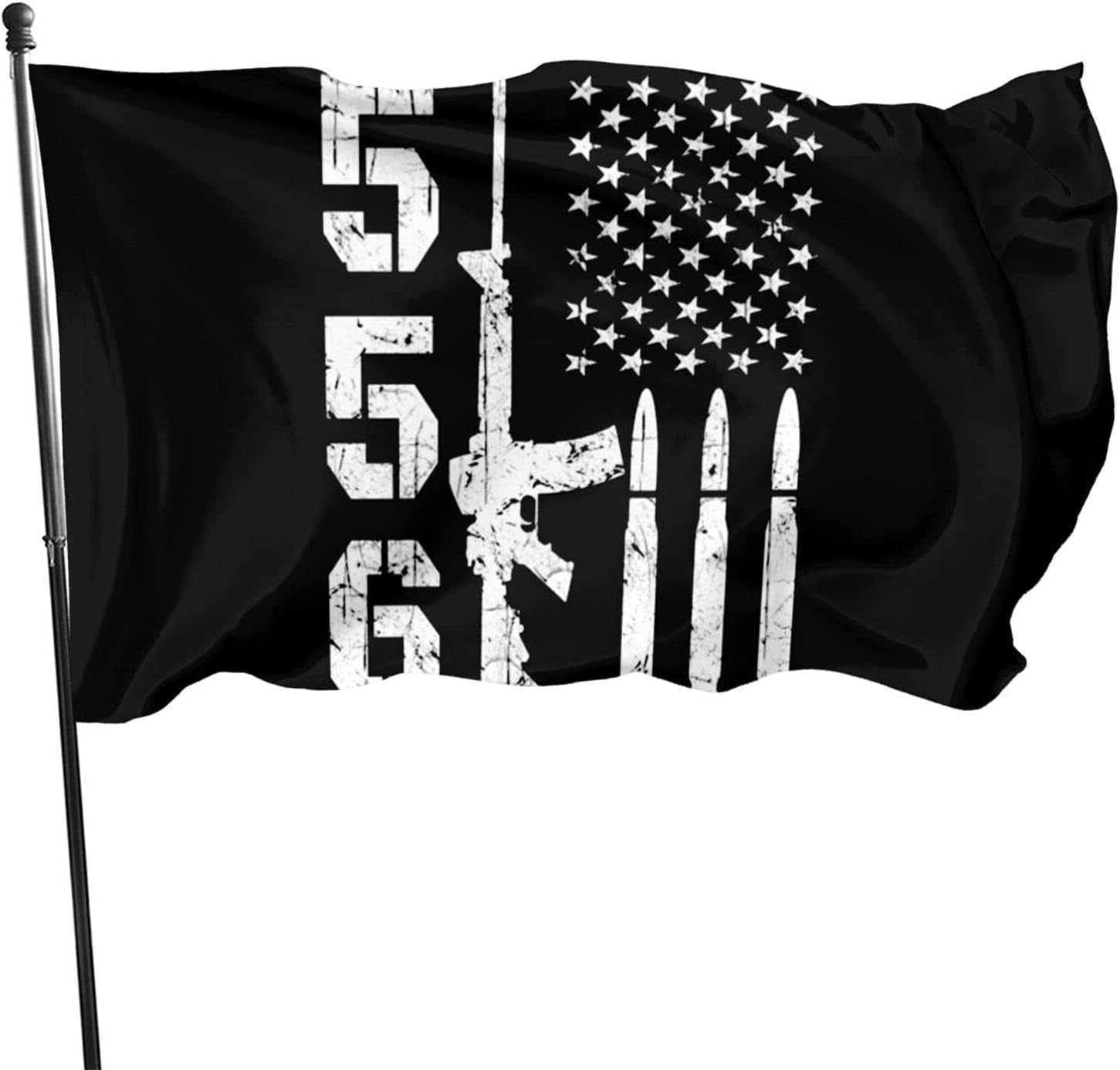 556 Ar15 American Flag Us Flag Outdoor Flags Banner Flags Flag 3x5 Ft Patio