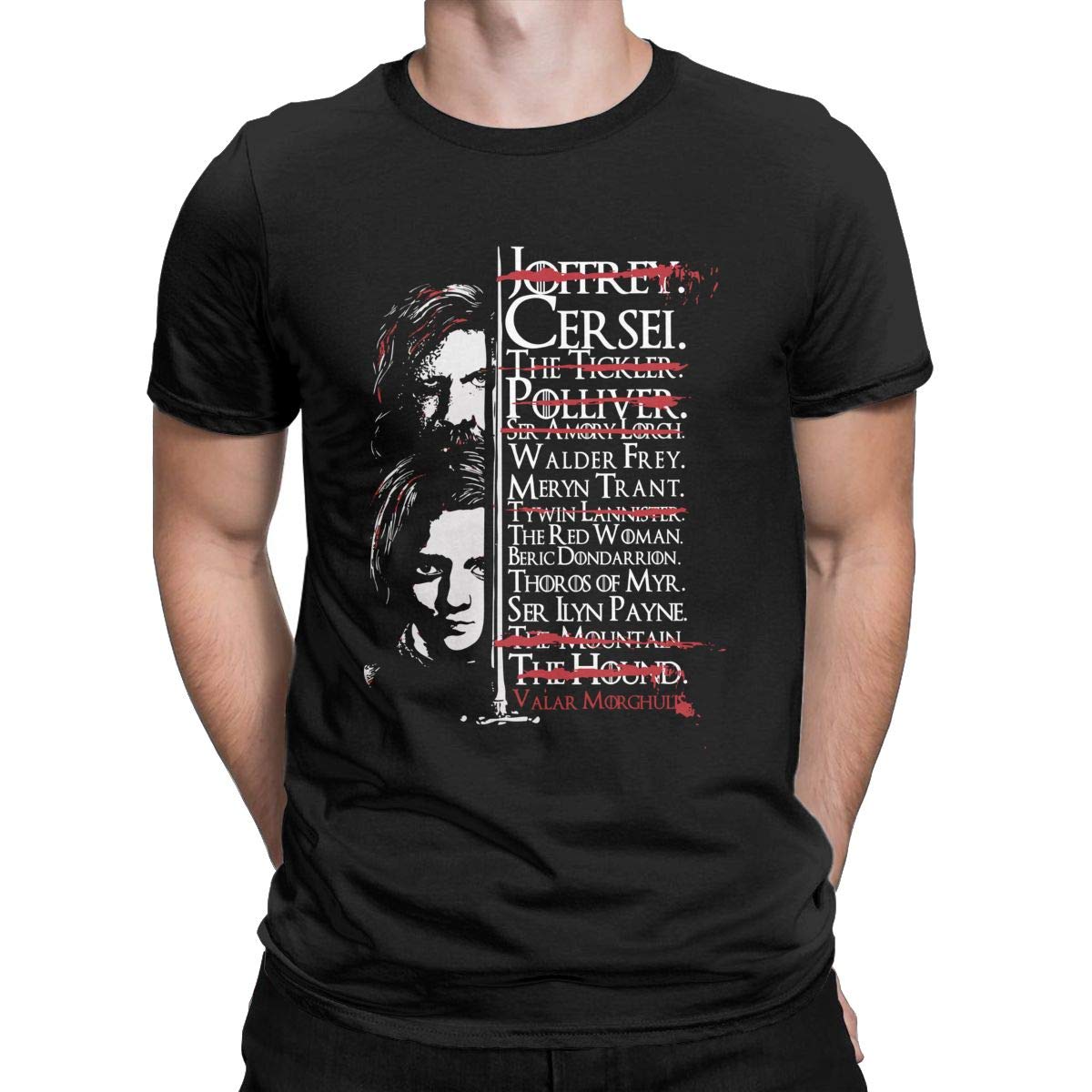 Buy Arya Stark Sandor Clegane Funny T Shirt The Hound Kill List Tees Tops  for Men Online at desertcartBrunei