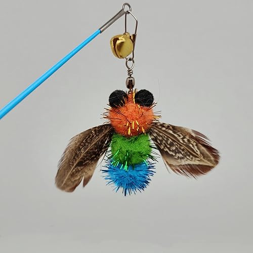 Miniatura 6 de Juguetes interactivos para gatos, 10 piezas de juguetes retráctiles para gatos y juguetes de plumas, juguetes de enriquecimiento para gatos de
