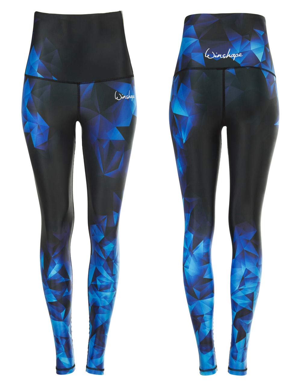 Winshape Women's Functional Power Shape Tights High Waist Hwl102, Sapphire/Ruby/Emerald, Slim Style with Non-Slip Effect, Fitness, Leisure, Sports, Yoga, Workout Leggings