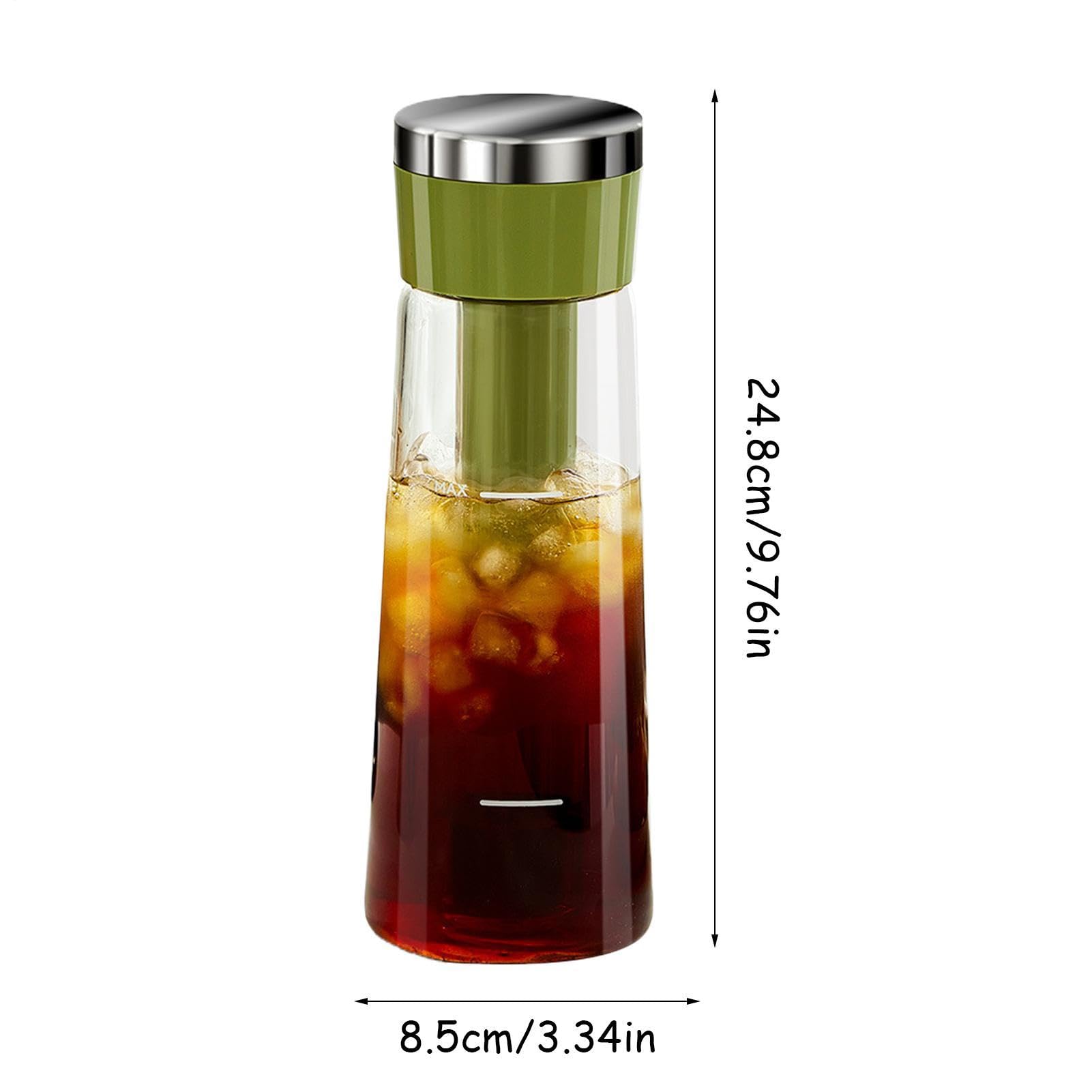 Dzbanek Cold Brew Kawy Szerokie Ujście, Wyjmowany Filtr Siatkowy,