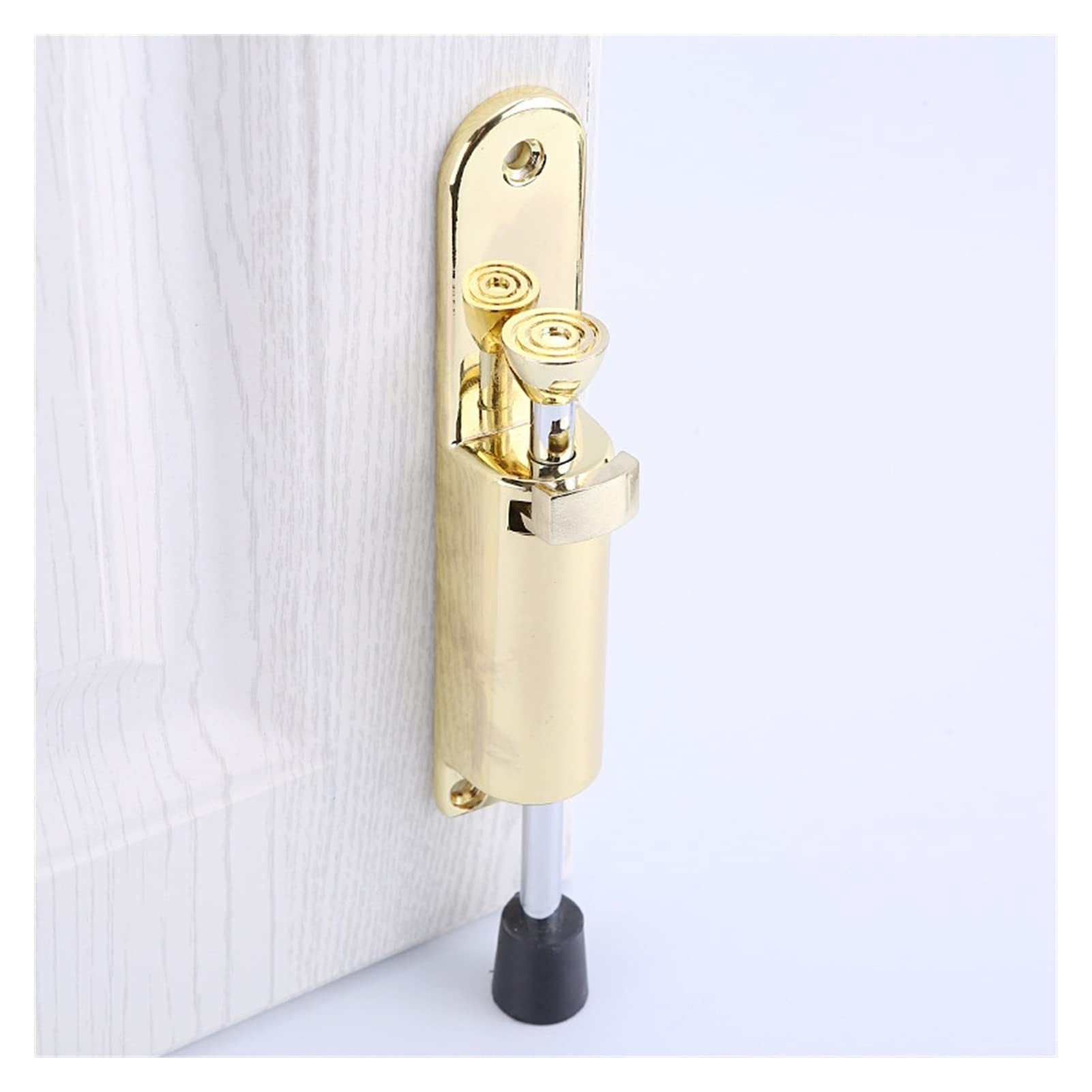 Tapón telescópico de puerta de acero inoxidable para evitar golpes en el hogar (Pack de 3)
