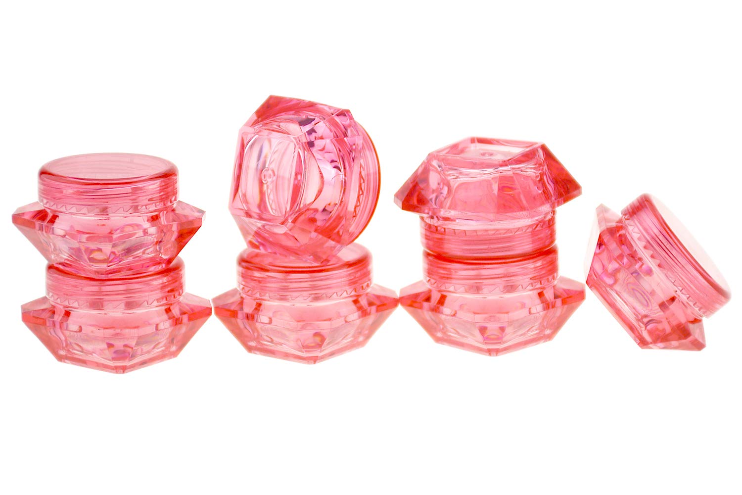 50 Kleine Kosmetikbehälter 5ml/5g - Leere Probentöpfchen Aus Plastik Für Cremes, Lidschatten & Mehr