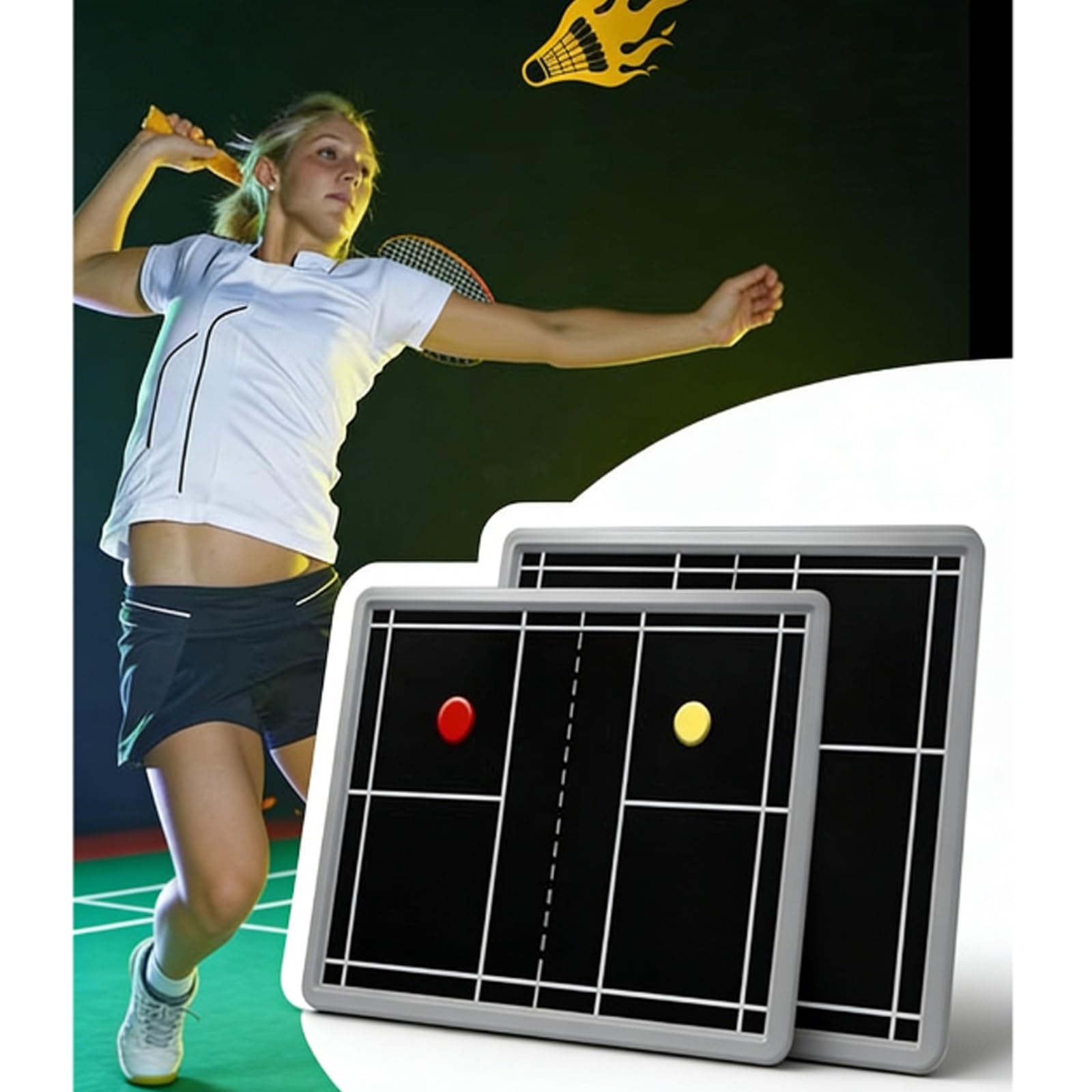 Tavoletta Tattica for Badminton LCD, Tavoletta Grafica Digitale Elettronica, con Penna Stilo e Borsa, Facile da Trasportare, Superficie di Scrittura Liscia, Cancella/Blocca