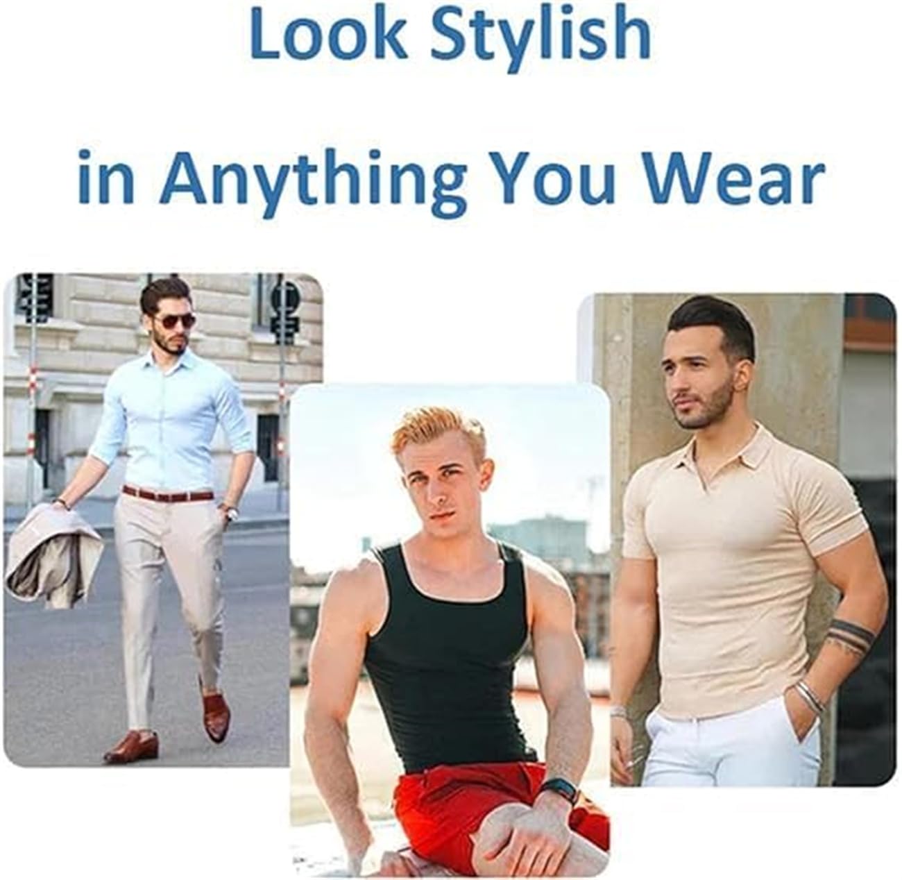 Vitaboost T-shirt de compression sans manches pour homme, nouvelle version 2024, gilet de compression ionique, débardeur de compression sans manches pour homme pour construire un corps parfait