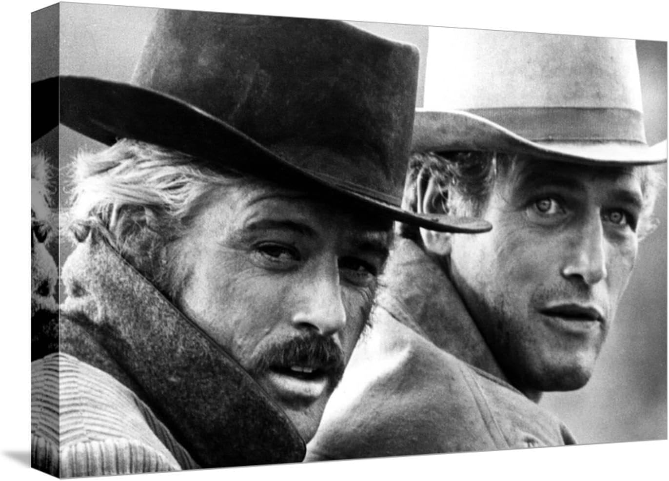 ART.COM Stretched Canvas Print Butch Cassidy and the Sundance Kid, Robert Redford, Paul Newman, 1969, 18" x 12"