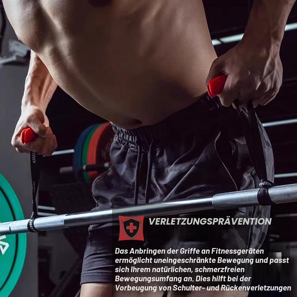 Klimmzuggriffe Griffe Fitnessgurt Heavy Duty Kabel Maschine Griffe Training Grip Strength Sling Trainer für Home Gym Pull Up Bars Barbells und Pulling Machines