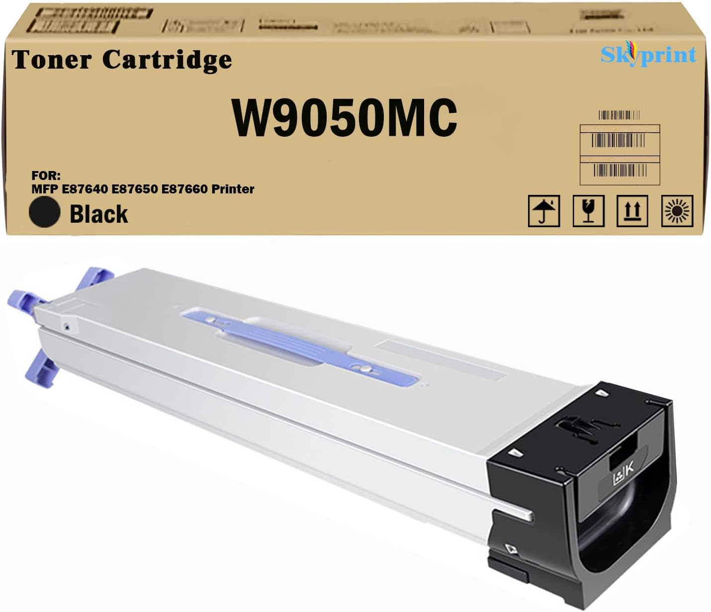 W9050MC Black Toner Cartridge Compatible with HP W9050MC Toner for HP Color Managed MFP E87640Z E87650Z E87660Z Printer Cartridge