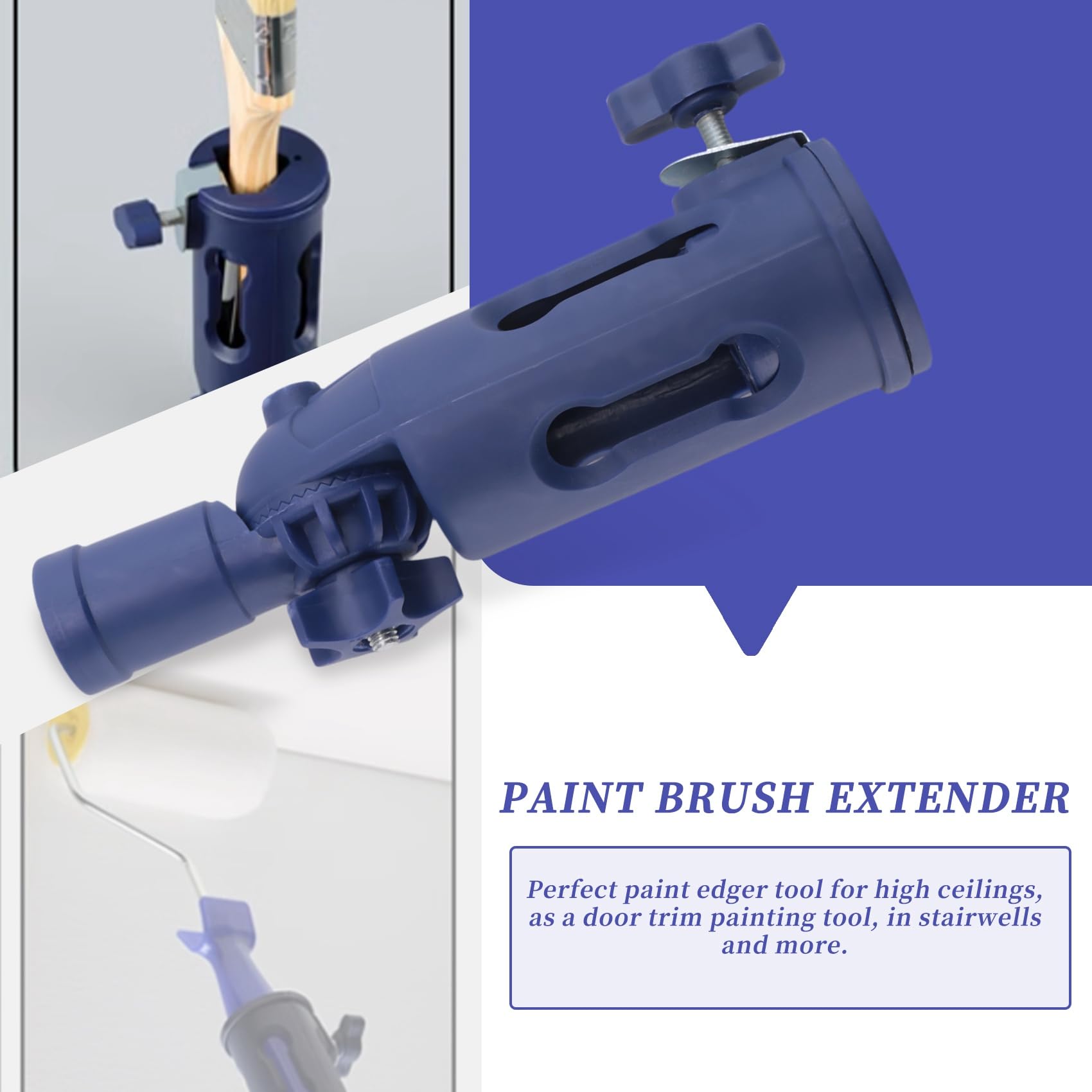 Multi-Angle Pinceau Extenseur -Outil de Bordure de Peinture pour les Murs, Garniture et Coin Pôle D'Extension de Rouleau de Peinture-Peinture