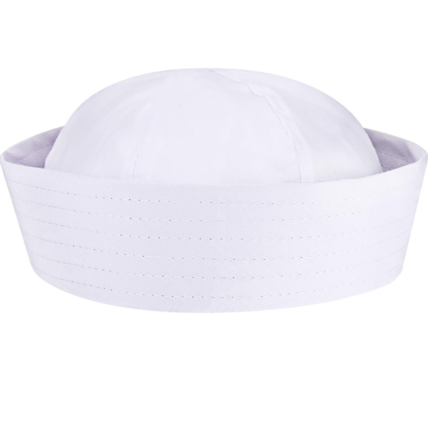 SATINIOR Halloween White Sailor Hats Navy Captain Hats Yacht Hat for Youth Adults Nautical Costume