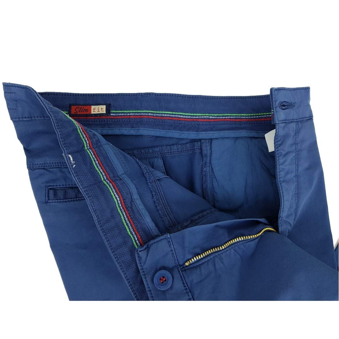 Pantalones de hombre de verano de algodón ligero chino Slim Fit elásticos 48 52 54 58 60 50 56