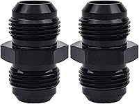 Vista 9 de EVIL ENERGY 8AN Macho a AN6 Macho Flare Reductor Acoplador Unión Adaptador Recto Adaptador Negro 2PCS