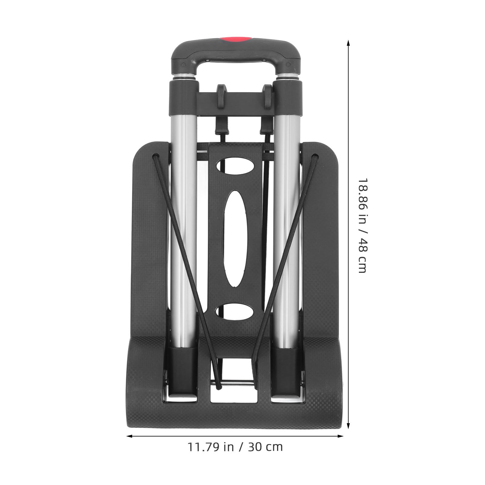 Abaodam Carrello con Manico Telescopico Regolabile in Lega di Alluminio Portatile Pieghevole e Ruote Resistenti per Shopping e Uso Quotidiano