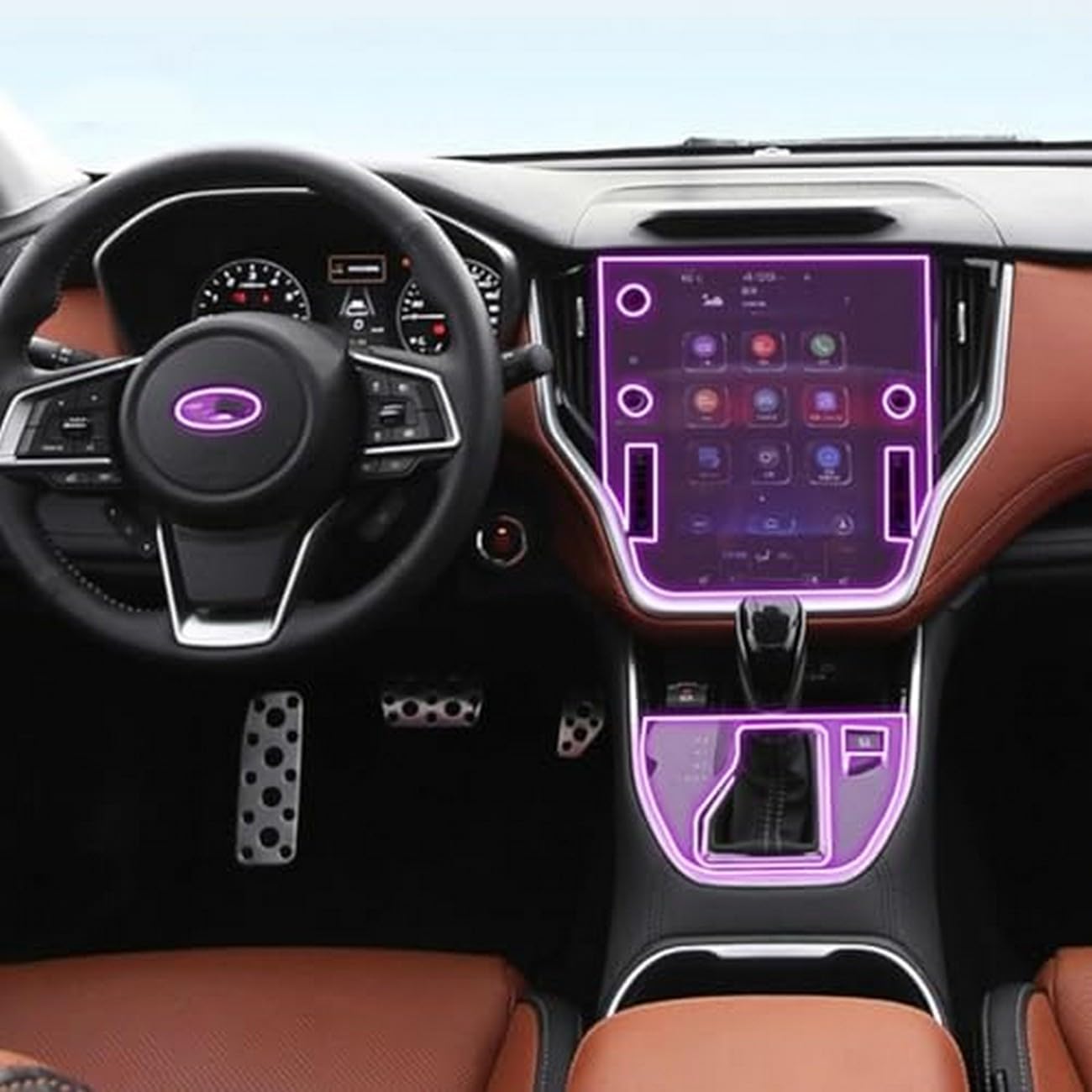 Protector de TPU antiarañazos premium para consola interior de Subaru Outback