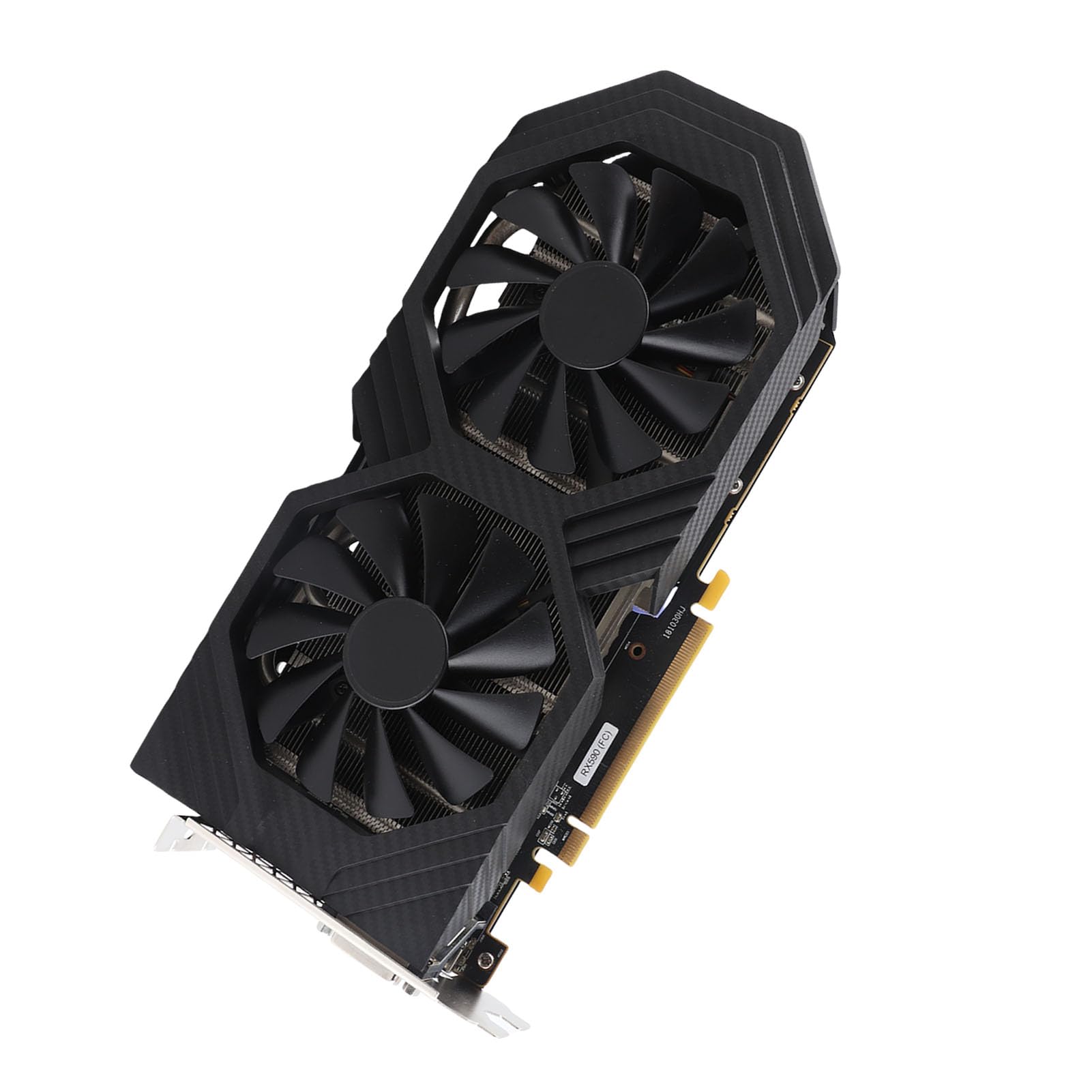 RX590 Scheda grafica da gioco GDDR5 da 8 GB a 256 bit PCI Express 3.0 X16 Doppia ventola di raffreddamento Scheda grafica GPU con dissipazione del calore rapida e silenziosa per