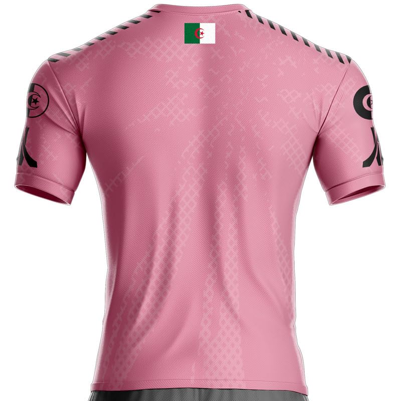 Maillot Algerie Rose AG-124 Football, Cadeau, Drapeau
