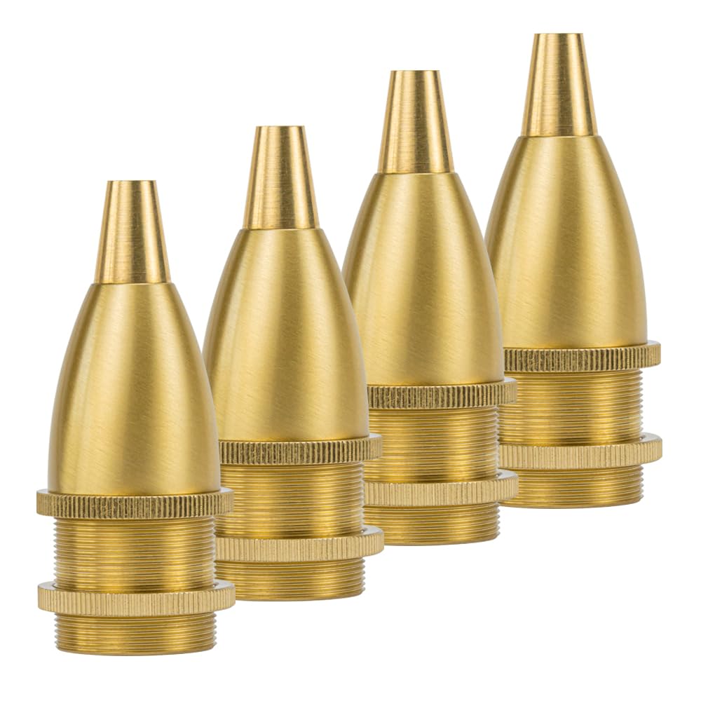Amazon | Kiven 4個入 E17真鍮ソケット ライトソケット レトロソケット