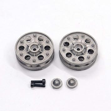 Metal upgrade repair and modification parts for RC tanks 1/16 Henron Soviet T-34/85 medium tanks. Metal caterpillar, drive wheel, guiding wheel, load-bearing wheel, etc. Model 3909-1 Metal driving