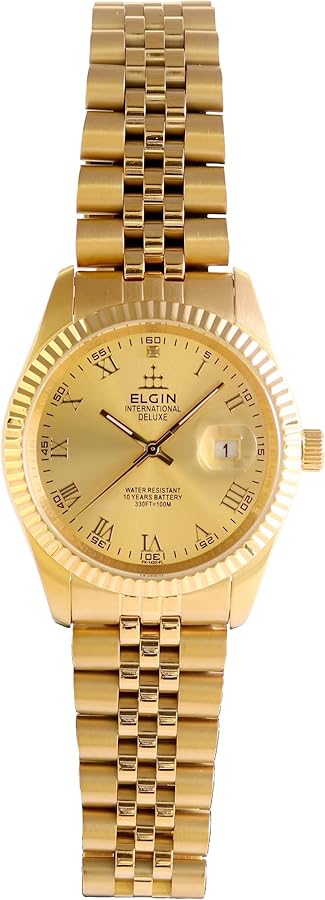 Amazon | 【国内正規品】ELGIN エルジンデラックスDATE 腕時計 メンズ