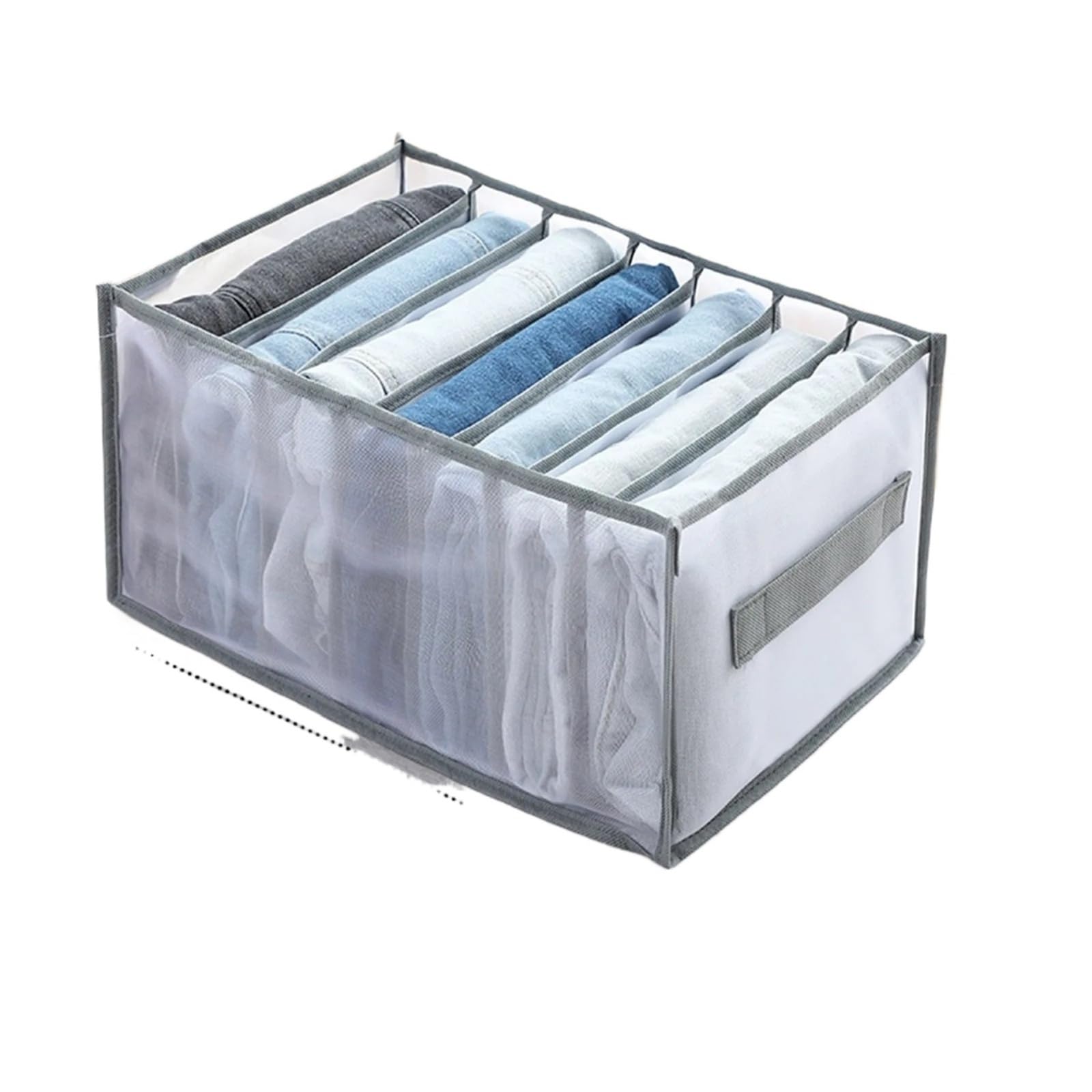 DFGRGRV Drawer Organiser Closet storage box folding underwear partition drawer jeans wardrobe clothes(Black,Color08)