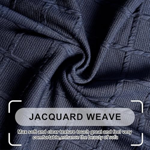 Housse de canapé imperméable grand canapé d'angle noir 7 places extensible - 4