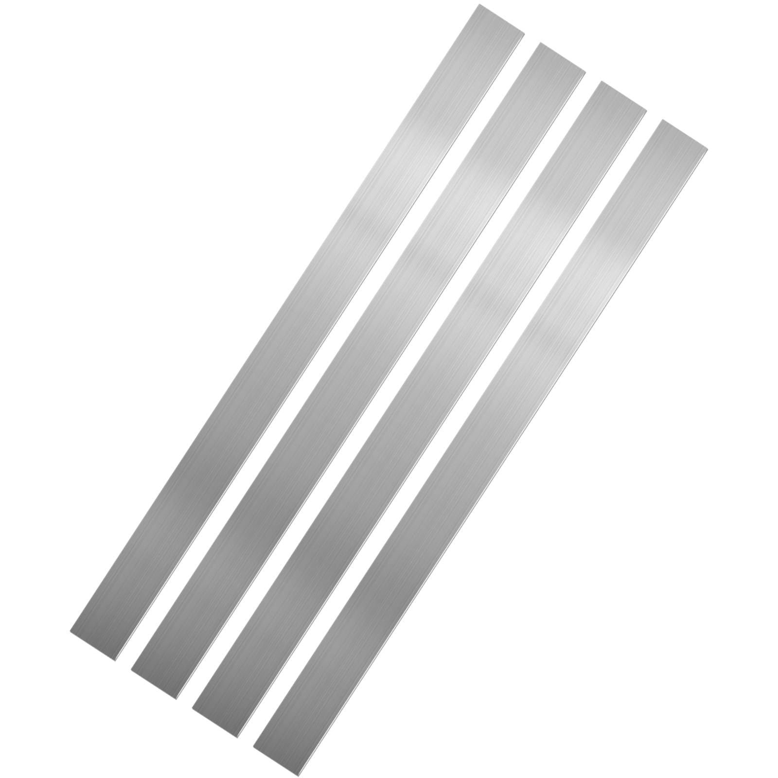 Photo 1 of 4PCS Stainless Steel Trim Strip, Brushed Stainless Steel Strips, Self-Adhesive Metal Sheet Gap Filler, Gap Cover Metal Trim Strip for Wall Oven/Microwave Combo/Cooktop (2 x 29.9 Inch)