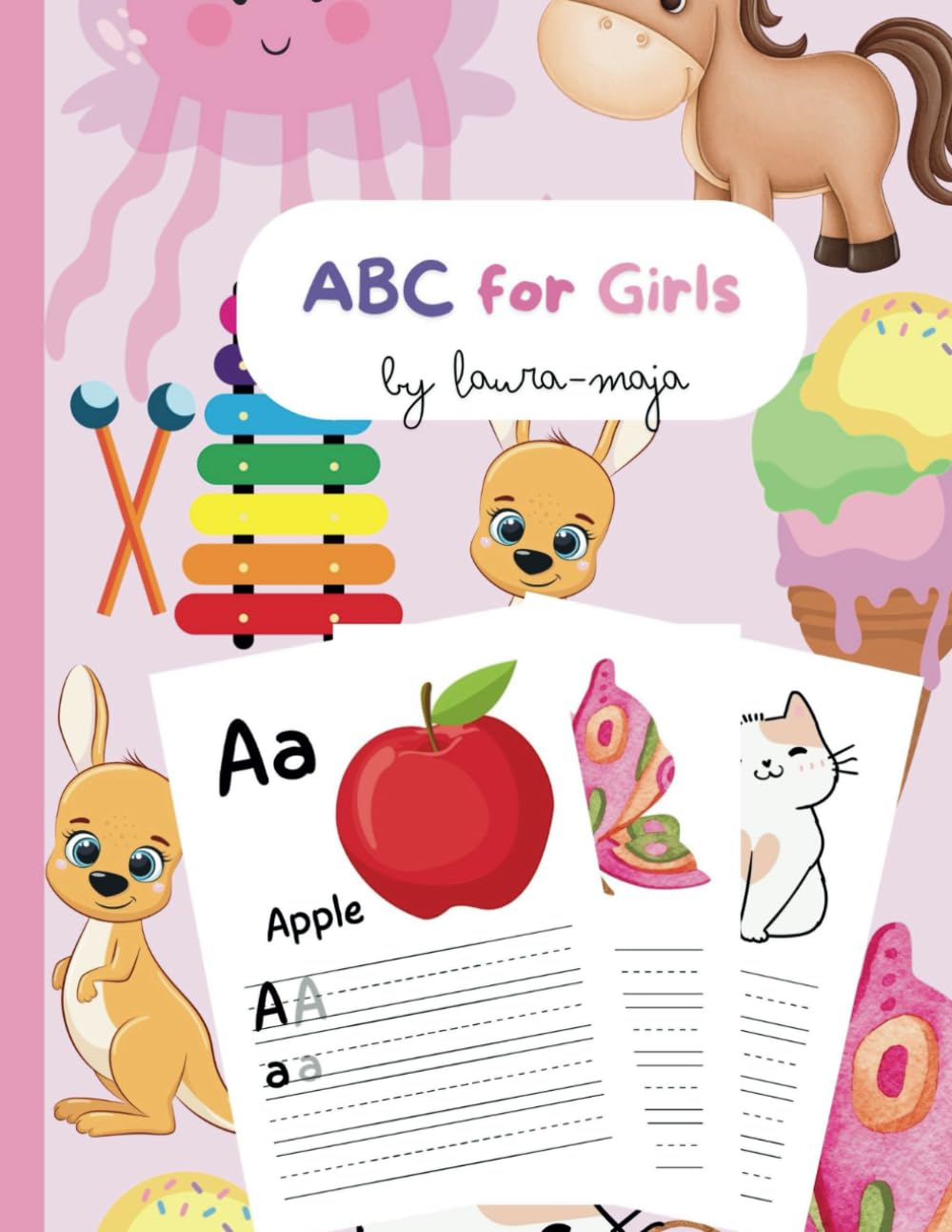 ABC for Girls (Alphabet Book, Baby Book, Children's Book) for Kids 3-5 ("Learning Adventures: ABCs and Numbers for Preschoolers")