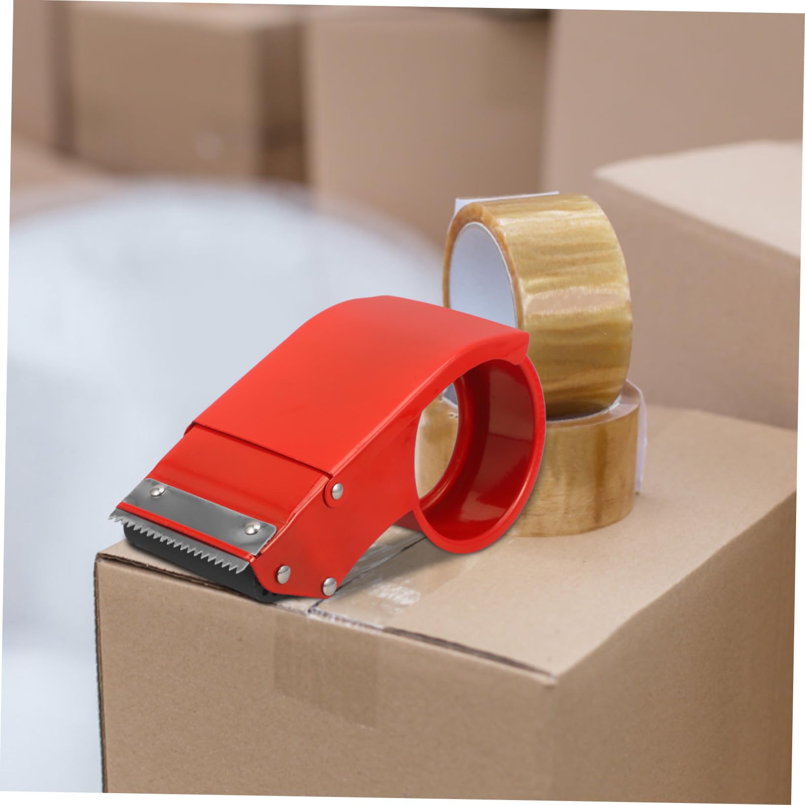 NUOBESTY 4stücke Klebebandspender Metall Tragbarer Tischabroller Für Zuhause Und Büro Robuster Kleiner Tape Dispenser Für Effizientes Organisieren Von Klebeband Accessoire Für