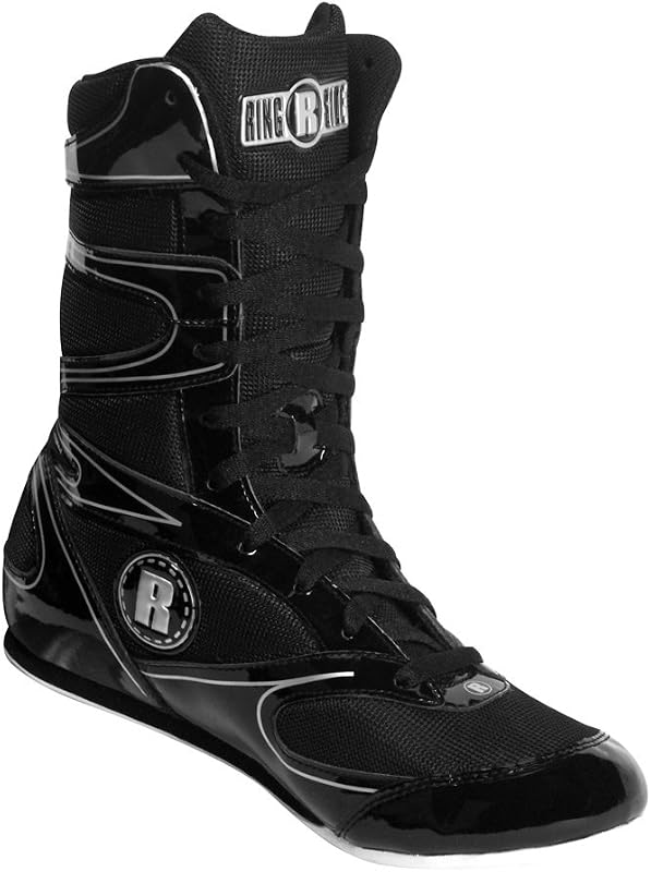 Ringside Diablo Zapatos de Boxeo, Zapatos de Cuero Sintético para Hombres y Mujeres, Zapatos de Tobillo Ligeros y Bajos para Boxeo, Lucha Libre, Entrenamiento, Entrenamiento y Competición, Disponibles en Diferentes Tallas (2-13)