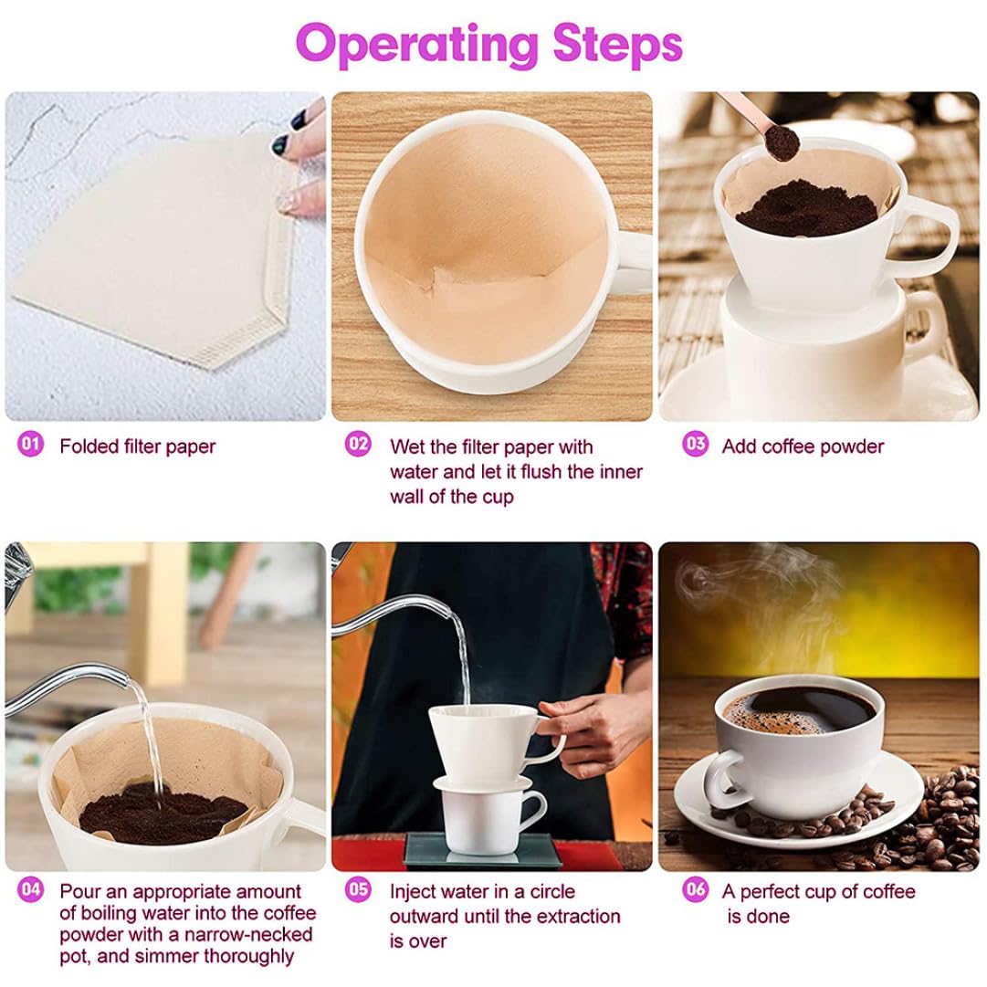Cône d'égouttement de café en céramique - Filtres durables et personnalisables