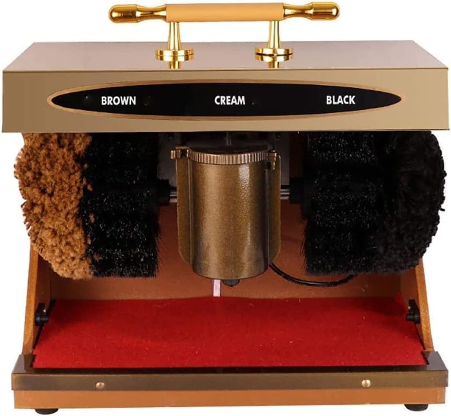 Electric Shoe Polisher Automatic Induction Titanium Double Brush Commercial Polishing Machine