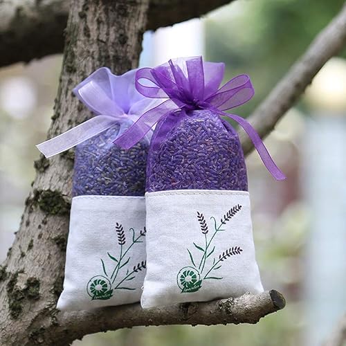 Miniatura 5 de Bolsas de bolsitas de lavanda bolsa vacía de bolsitas de fragancia de lavanda bolsa de bolsita bolso púrpura profundo 30 piezas