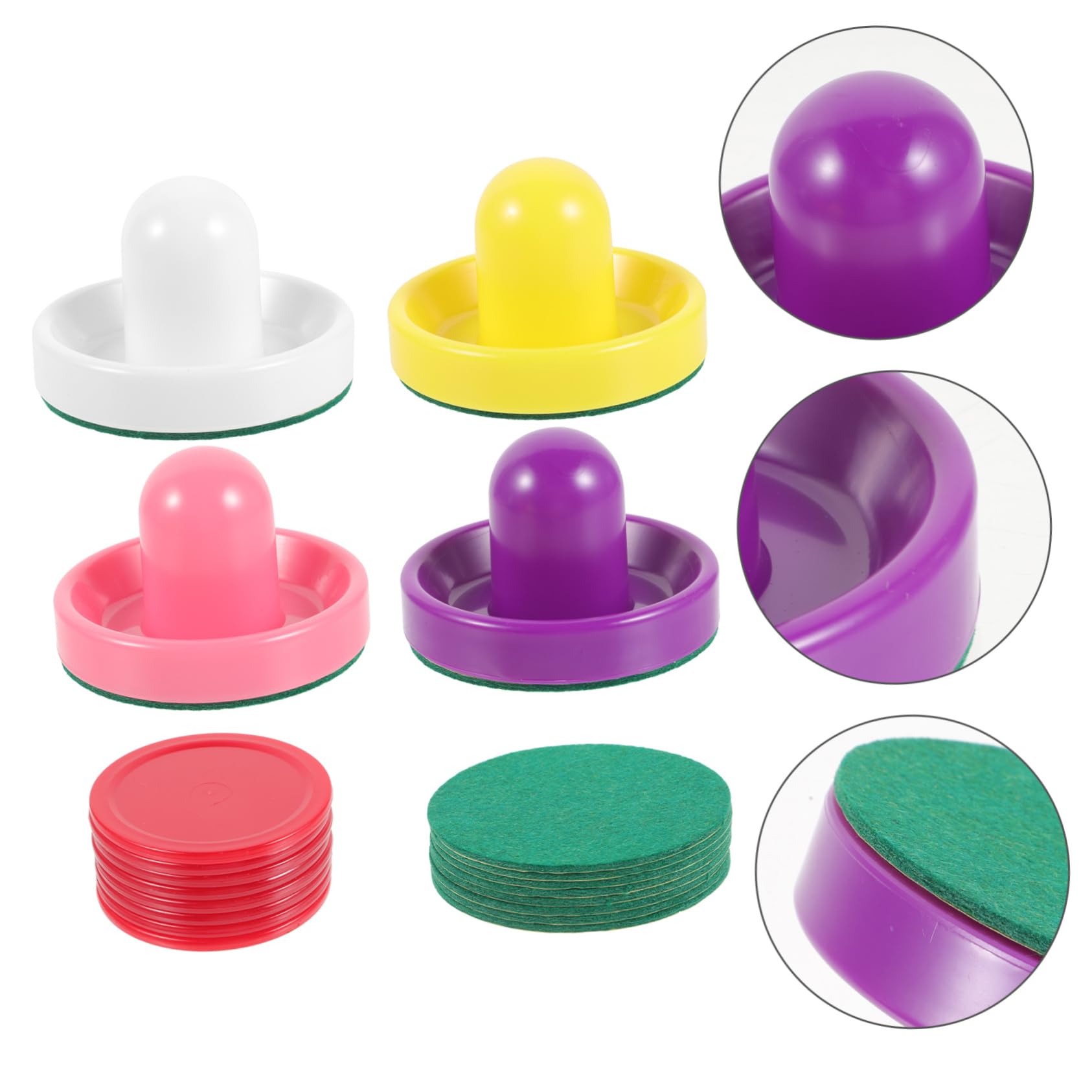 UPKOCH accessori per hockey mini hockey dell'aria spingere tavolo da air hockey spintore del gioco dell'hockey su ghiaccio forniture per hockey su ghiaccio da tavolo flanella