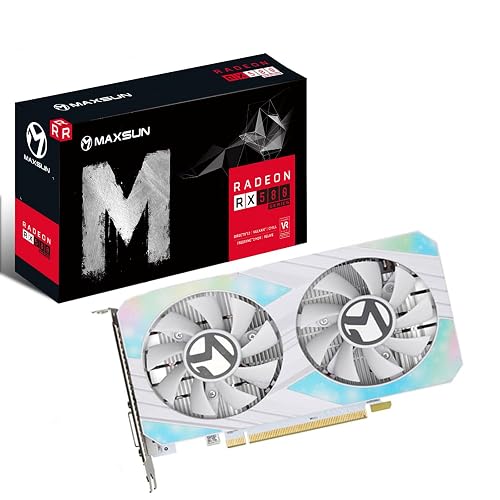 maxsun Radeon RX 580 8GB Graphics Card (White)