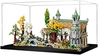 Acrylic Display Case for Lego Icons The Lord of The Rings: Rivendell 10316 - Showcase, Protect & Decorate Your Model with Dustproof Storage (3mm Transparent)