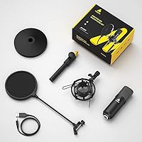 Vista 6 de Kit de micrófono USB MAONO 192KHZ/24BIT AU-A04T para PC, micrófono condensador cardioide para podcast, transmisión, Plug & Play para computadora