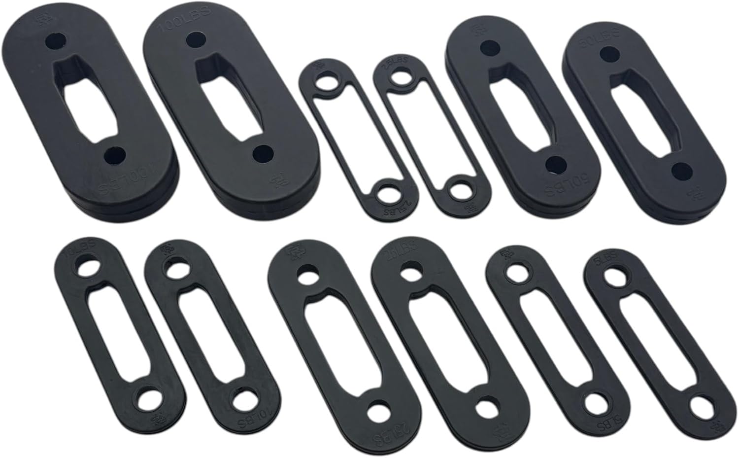 Resistance Bands Weight Straps 6 Pairs: (2) 100lb, (2) 50lb, (2) 25lb, (2) 10lb, (2) 5lb, (2) 2.5lb for Soloflex