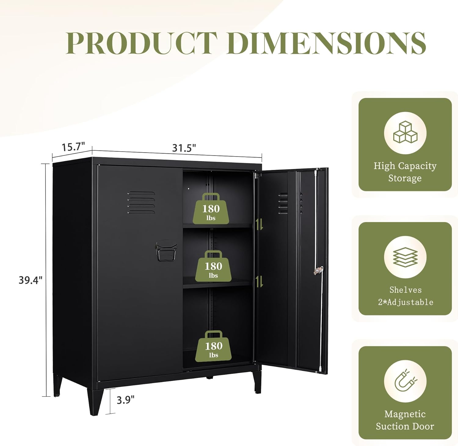 Ultimate Review: Metal Storage Cabinet with Adjustable Shelves - Perfect for Home, Office & More!