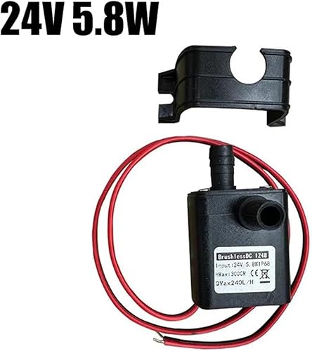 Miniatura 2 de Bomba de agua de 240LH DC 12V 24V Motor sin escobillas Solar Circulación Bombas de agua sumergibles Bomba de riego 4.8W Bomba de piscina Ultra