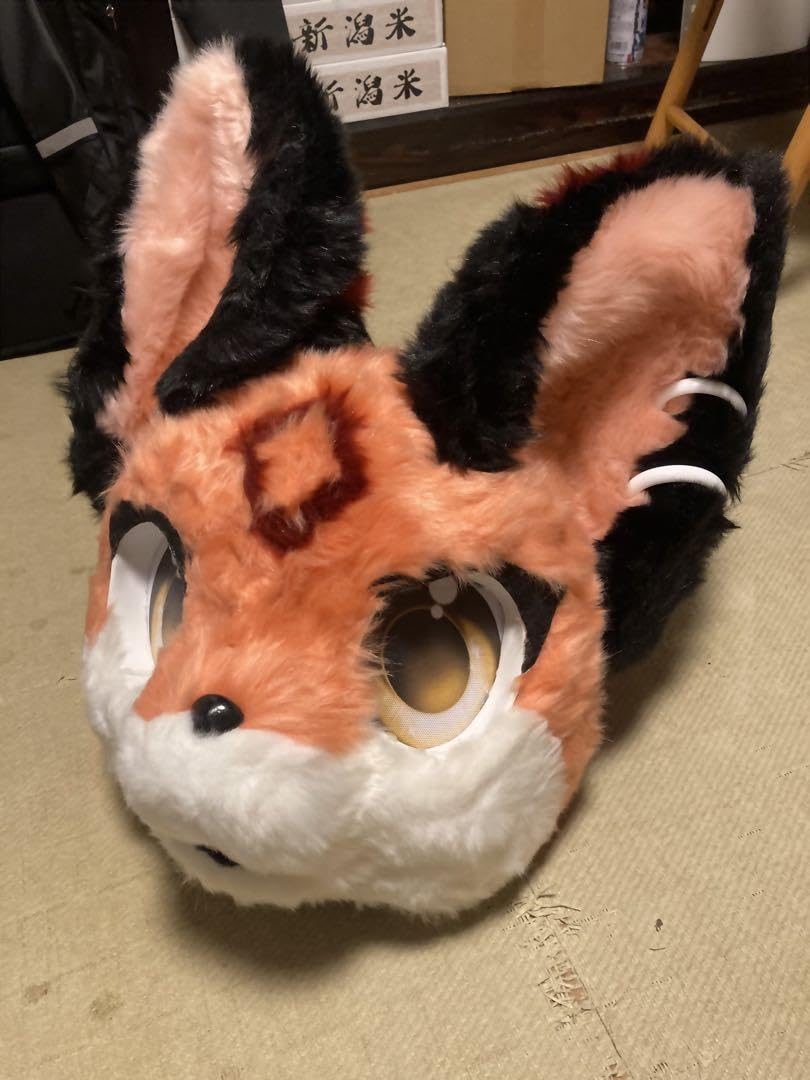 ケモノ 着ぐるみ（ヘッドのみ） Amazon | [BANBAS] ケモノ ヘッド 着ぐるみ ハーフスーツ ケモ手 尻尾