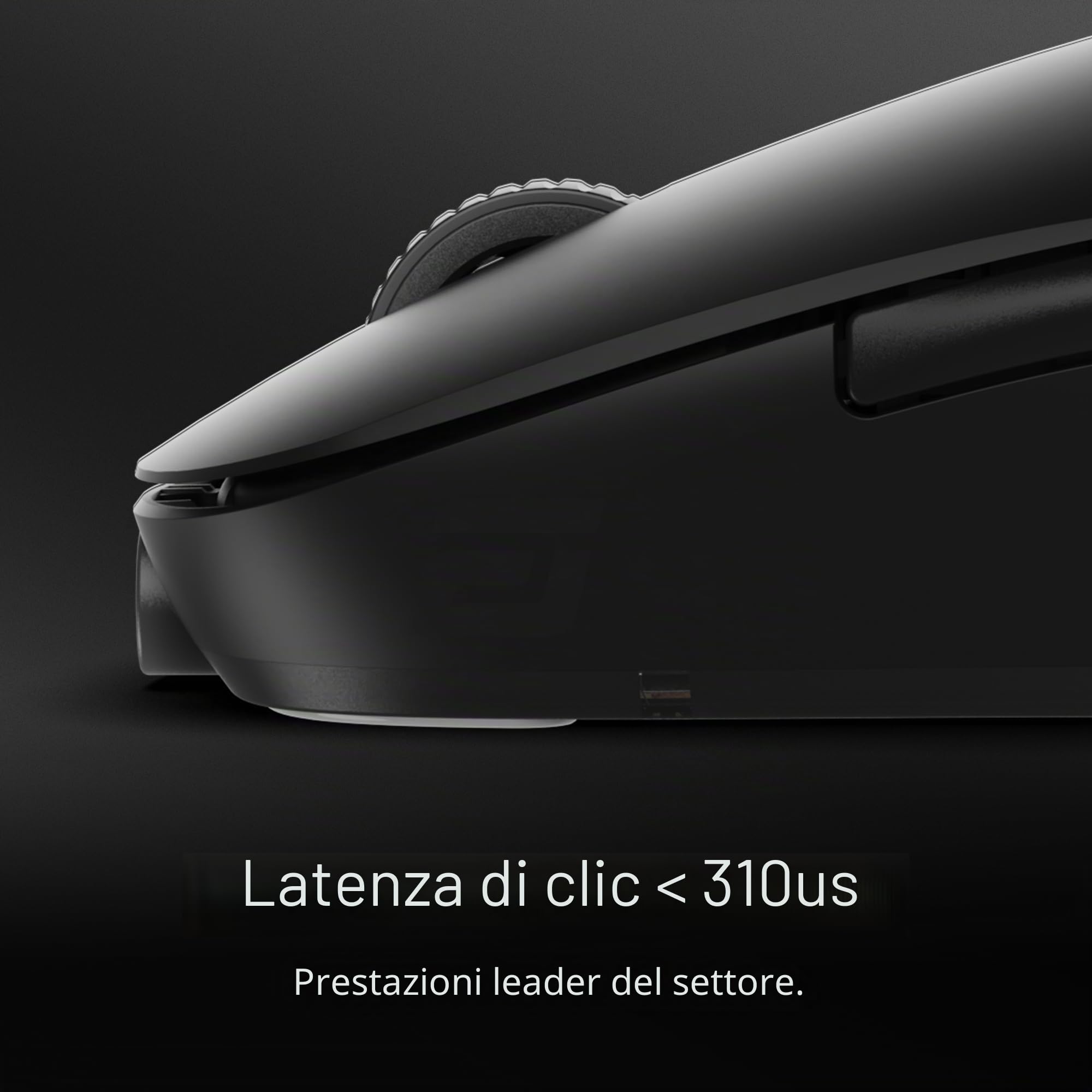 Endgame Gear XM2w 4k Wireless Gaming Maus, kabellos - Schwarz | Mouse da gioco, polling 4000Hz, interruttori Kailh GX, sensore PAW3395, esports con impugnatura ad artiglio per PC FPS