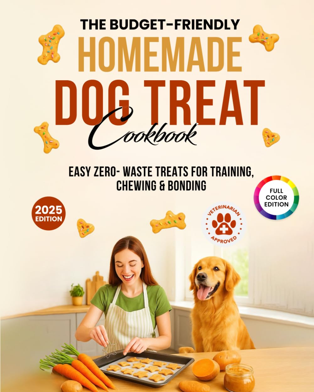 The Budget-Friendly Homemade Dog Treat Cookbook: Vet-Approved Dog Treat Recipes Using Pantry Staples – Easy Zero-Waste Treats for Training, Chewing & ... Homemade Dog Food Cookbook Series) - Image 1 of 2