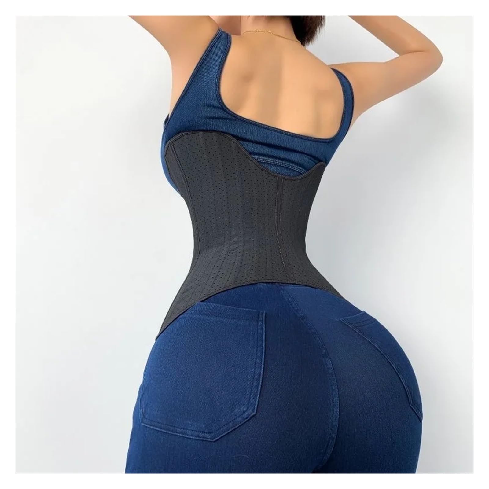 Fascia Addominale per Donna 25 corsetto da donna in lattice con ossa d'acciaio for modellare il corpo addominale, contrattura dopo l'esercizio di fitness